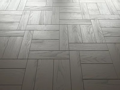 Light Colored Wooden Floor With Elegant Parquet Design And Natural Texture 3d model