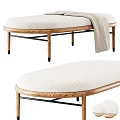 Modern sofa stool 3d model