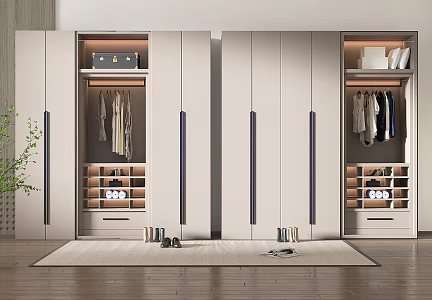 Modern wardrobe 3d model