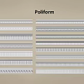 Poliform Decorative Gypsum Moldings In Various Styles For Home Interior Design