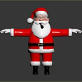Decorative Ornament Set With Santa Claus Figure For Christmas Holiday Decoration