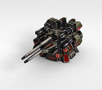 Game Props Equipment Turret 3d model