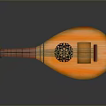 Pipa Instrument String Chinese Musical Instruments 3d model