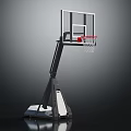 Portable Basketball Hoop With Adjustable Height And Stable Base Structure