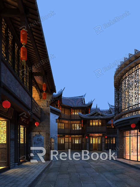 Ancient Building Ancient Street New Chinese Style Ancient Street model