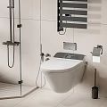 Smart toilet 3d model