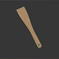 Natural Wooden Spatula Kitchen Tool With Long Handle For Cooking Utensils