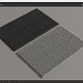 Stylish Square Rugs in Dark and Light Gray with Textured Surface for Home Decor