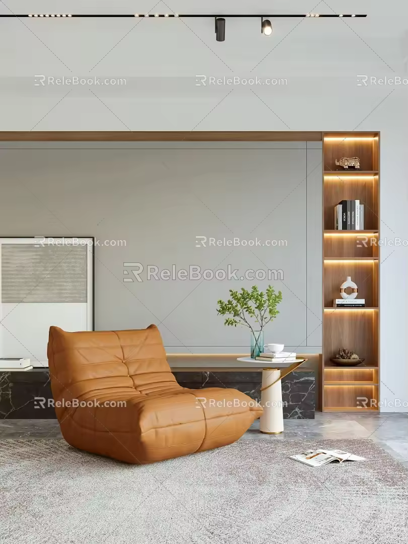 Modern Lazy Sofa Casual Sofa 3d model