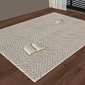 Modern Square Carpet 3d model