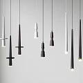 Modern chandelier combination 3d model