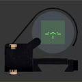Weapon Tactical Black Metal Sight With Adjustable Mount And Optical Lens