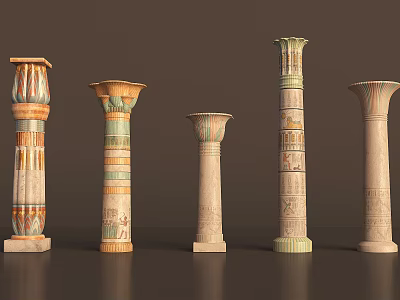 Cylinder Middle East Architecture Persian Egypt Desert Land Game Scene Disney CG Medieval 3d model