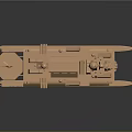 Modern Sculpture Advanced Naval Robot Ship Science Fiction Ship Future Ship 3d model