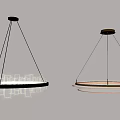 Modern Crystal Pendant Lights With Transparent Circular Design And Warm Illumination