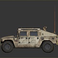 Bulletproof Car Armed Jeep Armed Car Armed Bulletproof Car Military Jeep Off-road Jeep Humvee 3d model