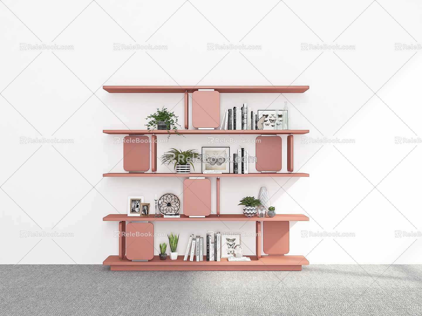 Bookshelf Bookshelf Ornaments Bookshelf Decorative Storage Rack Decorative Rack Bookshelf Shelf model