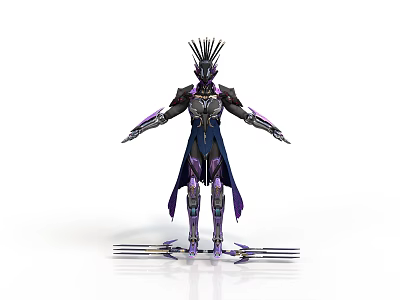 Sci-Fi Style Mecha Warrior Mecha Future Warrior Mecha Character Sci-Fi Character Mecha Soldier Robot Game Character War Machine 3d model