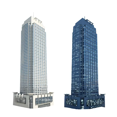 Modern Office Building Building Building Building Mall Hotel 3d model