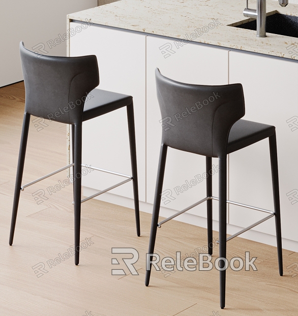 POLIFORM Modern Bar Chair Combination Leather Bar Chair Bar Chair Bar Stool model