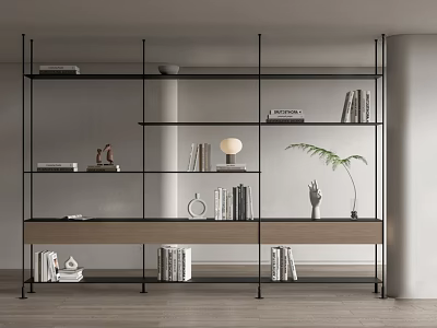 Modern Bookshelf 3d model