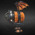 Robot Mechanical Bat Attack Robot Intelligent Robot Science Fiction Robot Future High-tech Low Face Number Low Model Simple Model Film and Television Level 3d model