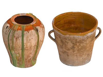 Pottery Pottery Jar Wine Jar Flower Pot Jar 3d model