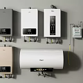 Home Use Wall Mounted Water Heaters With Various Colors And Digital Displays