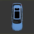 Blue Luxury SUV With Modern Exterior Design Sunroof And Silver Alloy Wheels