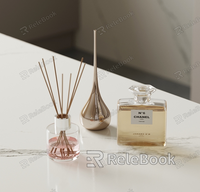 Modern toiletries aromatherapy perfume bottle model