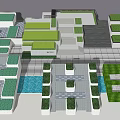 Modern Steps Landscape Park Steps Square Steps Gradient Steps Gradient Steps Sinking Steps 3d model
