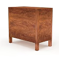 Classic Wooden Storage Cabinet With Natural Wood Grain And Four Legs Design For Home Storage