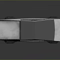 Futuristic Silver Concept Car With Geometric Design Transparent Roof And Large Wheels