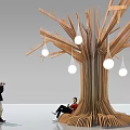 Modern Column 3d model
