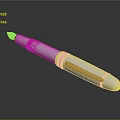 Elegant White Pen With Gold Accents Modern Design For Daily Use