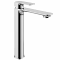 Modern Chrome Tall Faucet With Sleek Single Handle Design For Bathroom