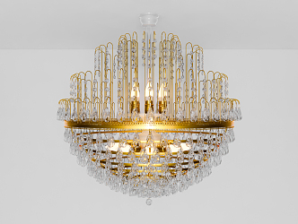 Light Luxury Crystal Chandelier Crystal Lamp 3d model