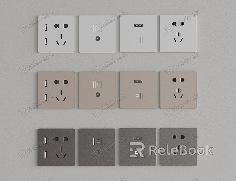 Switch socket combination model