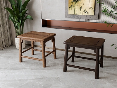 New Chinese Stool 3d model