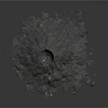 Natural Rough Stone Material Pile With Scattered Fragments And Textured Surface