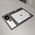 Apple Digital Devices Setup With Tablet Smartphone Smartwatch And Charging Dock 3d model