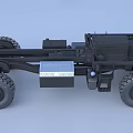 Heavy Duty Truck Chassis With Large Tires Metal Frame And Mechanical Components