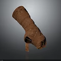 Fantasy Female Character And Mythical Creature In Wrapped Brown High Heels Design Ensemble