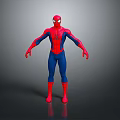 Spider Man 3D Model With Red And Blue Costume In Standing Pose