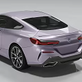 BMW Modern Coupe Car In Light Purple With Alloy Wheels LED Headlights And Color Options