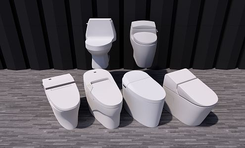 Modern toilet 3d model