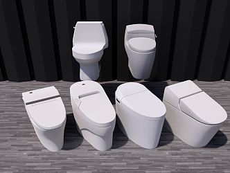 Modern toilet 3d model