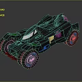 Black Angular Armored Car With Large Wheels Futuristic Design And Aggressive Sleek Look