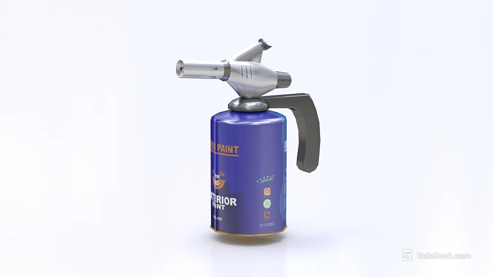 Handheld Blue Paint Sprayer Hardware Tool for Interior Painting with Durable Design 3d model