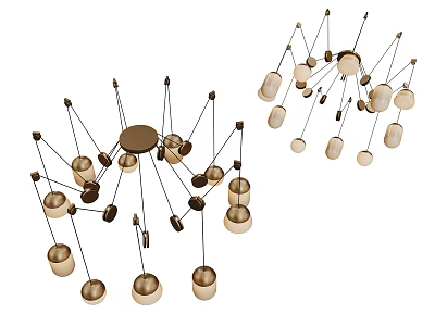 Modern Chandelier Art Chandelier Spherical Chandelier 3d model